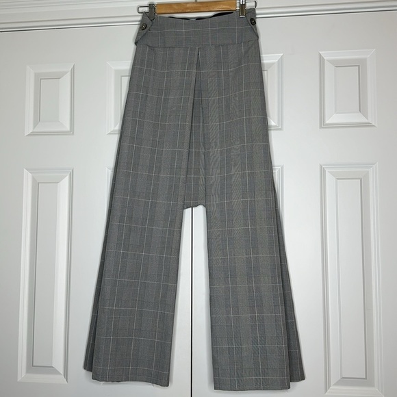 NJAL Not Just A Label Clotilde Plaid Culotte Harem Trouser Pant SzS - Picture 4 of 8